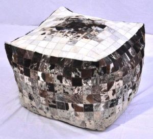 leather poufs