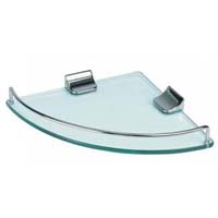 bath corner glass shelf