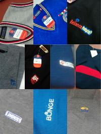 Corporate Gifts sweater in red blue black green