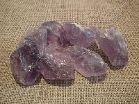 unpolished amethyst semi precious stones