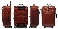 leather travel trolley bags