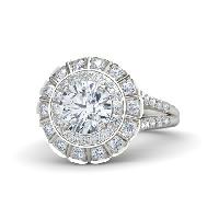 Round Cut Diamond Exillent Cut Rings For Women.