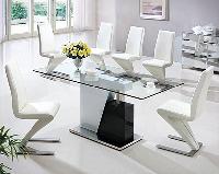 designer glass dining table