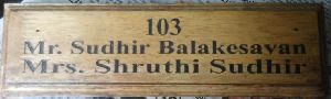 Wooden Name Plate