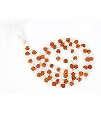 5 Mukhi Nepal Rudraksha Moonstone Astrological Rosary Mala