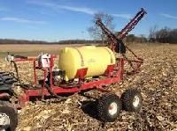 tractor mounted agricultural sprayers for grapeyard spraying