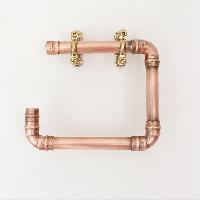 fancy brass pipe bracket