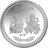 Lakshmi Ganesh Silver Coins