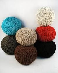 Knitted Poufs