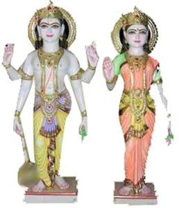 Marble Laxmi Narayan Statues