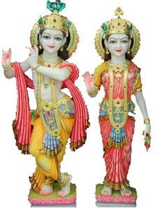 Marble Radha Krishna Statues