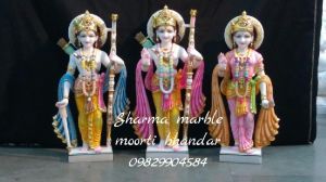 Lord Ram darbar marble moorti