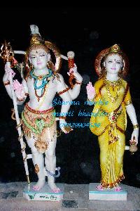 Lord Shiv Parvati Marblr Statue