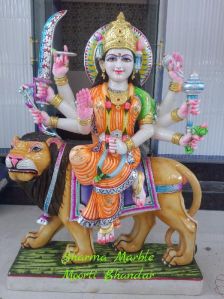 Maa Durga Marble Sculpture