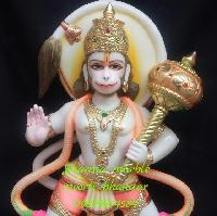 Standing Hanuman Marble Statue
