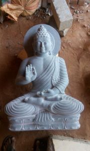 Stone Buddha 3 Feet Statue