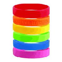 Screen Printed Silicone Wristbands