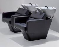Black Leather Shampoo Chair