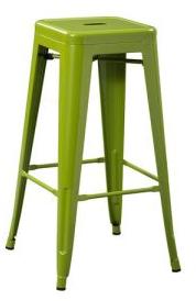 Green Metal Bar Stool