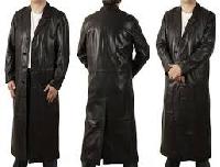 Men's Long Leather Coat