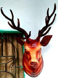 Leather Handicraft Stag Wall Heads
