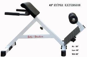 45 degree hyper extension