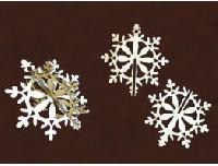 MDF Laser Cut Snowflake Cutouts