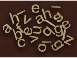 MDF Laser Cut Small Alphabet Cutouts