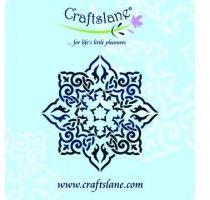 Dark Blue Ornate Motif Stencil