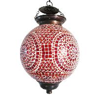 Red Handcrafted Ceiling Lamp