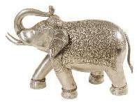 Silver Elephant Figurine