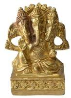 Astha Dhatu Teen Mukhi Ganesh