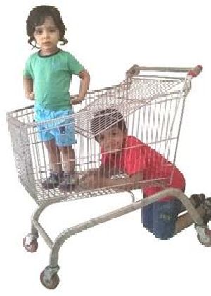 Stainless Steel Shopping Trolley