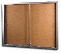 Notice Board Aluminium Cabinet with Sliding Glass Door