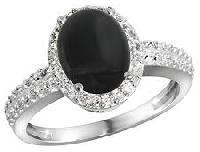 Natural Black Onyx Ring