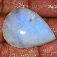 Natural  White Rainbow Moonstone Pendant