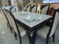 Fancy Marble Top Dining Table Set