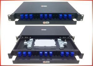 1U Adapter Plate Type Fiber Optic Patch Panel