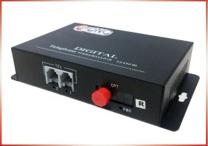 2 Channel Without Data Telephone Over Fiber Converter