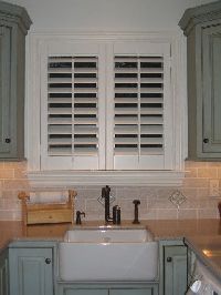 solid wood kitchen shutters