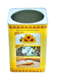 5 Ltr Square Tin With Offset Printing