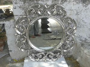 Silver Inlay Mirror Frames