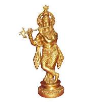 Brass Krishna Statue