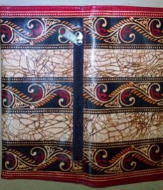 Batik Zipper Printed Purse