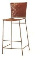 iron leather stool