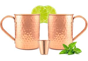 Copper Glass With Mug Set
