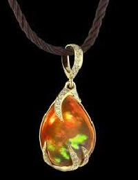 Fire Opal Pendant