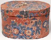 Floral Print Oval Boxes