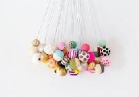 Painted Wooden Beads