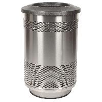 Perforated Trash Bins